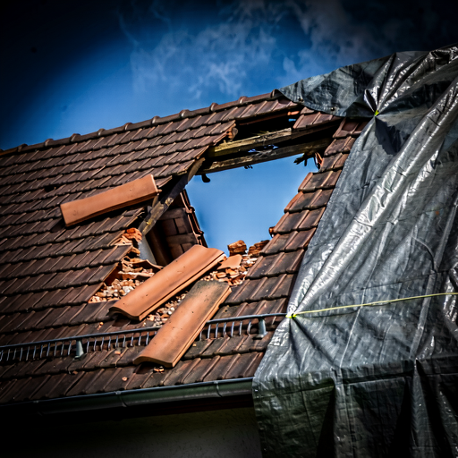 Sturmschaden am Dach